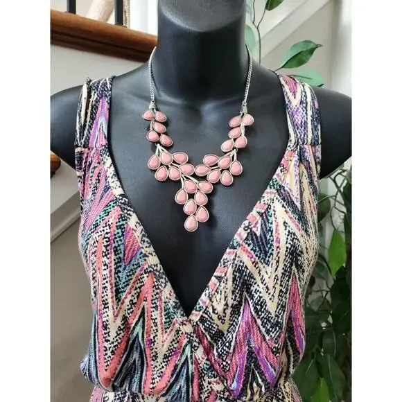 Love Appella Women Polyester V-Neck Sleeveless Casual Long Maxi Dress Size Small - Picture 11 of 13